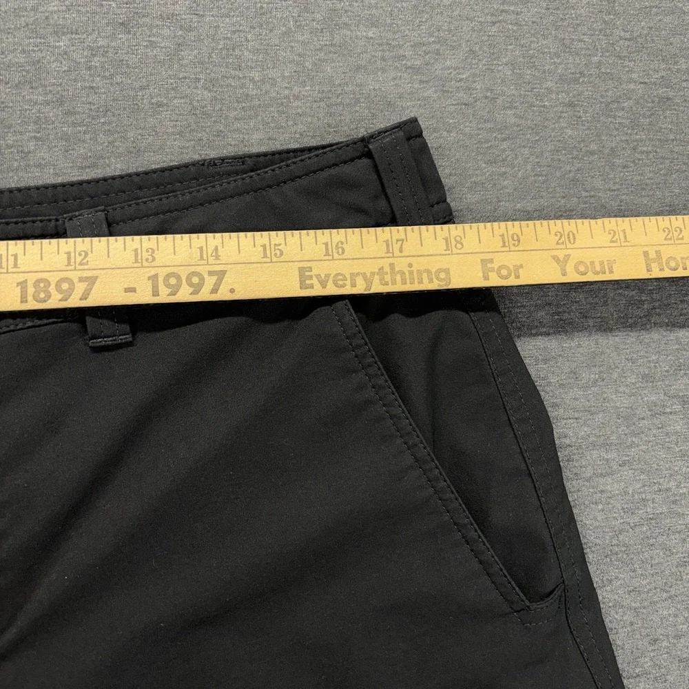Eddie Bauer Travex Cargo Pants Mens 36x34 Fleece Lined Black Tech Gorpcore